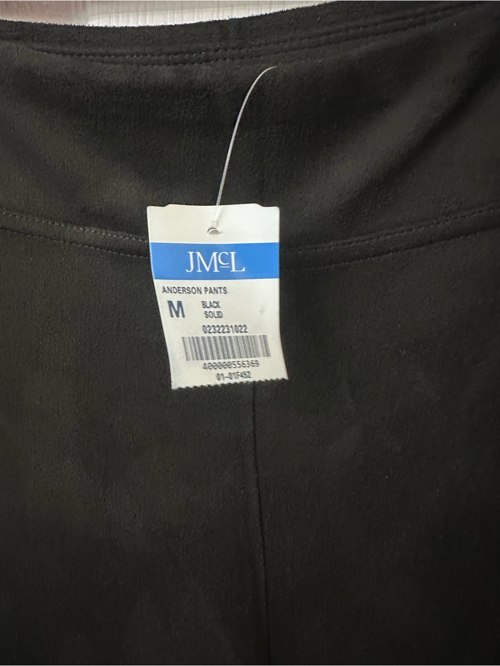 NWT J.McLaughlin Lori Faux Suede Pull-On Pants Black Medium - Picture 3 of 5